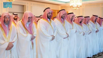 Kerajaan Arab Saudi menyelenggarakan salat Idulfitri 1447 H yang jatuh pada 20 Maret 2026 di Masjidil Haram, Makkah. (Saudi Press Agency)