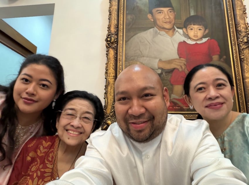 Momen Langka Kebersamaan Politik: Putra Mahkota Prabowo Bertemu Megawati dan Puan dalam Suasana Idulfitri