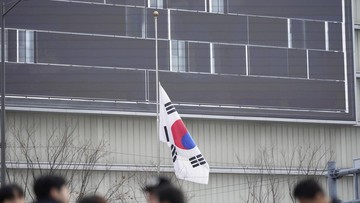 Foto: ilustrasi bendera Korsel (AP Photo/Lee Jin-man)