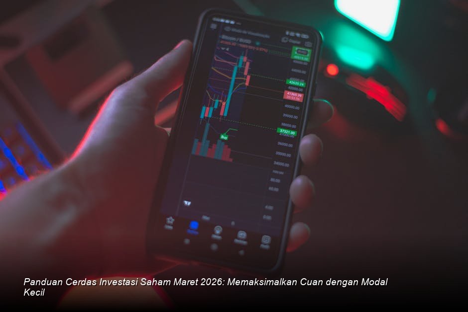Ilustrasi grafik saham berwarna hijau terang yang menunjukkan tren kenaikan stabil di layar monitor canggih bursa saham modern.